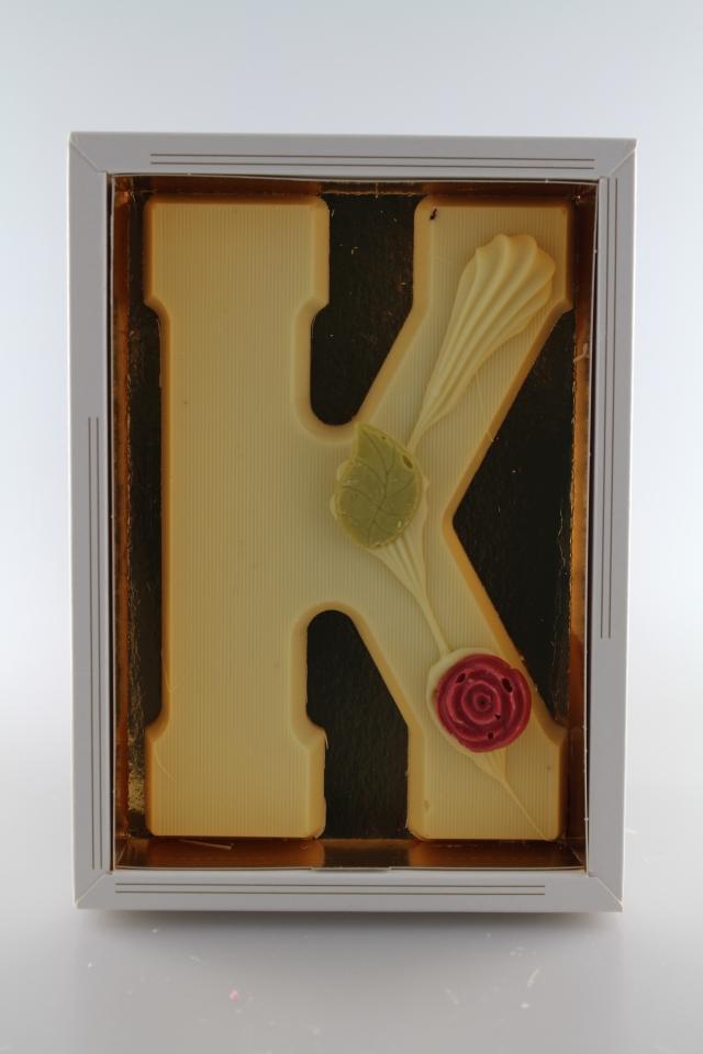 chocoladeletter wit k