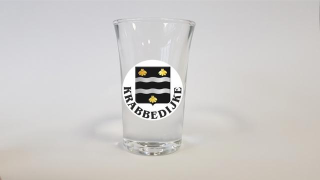 Borrel glaasjes wapen Krabbendijke