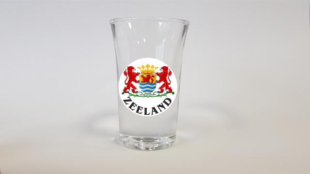 Borrel glaasjes Wapen Zeeland