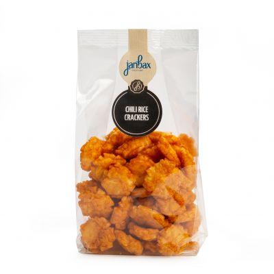 JanBax borrelconcept cellofaan chili rice crackers