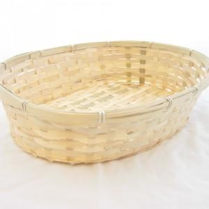 Mand ovaal bamboe 36*30*6 cm