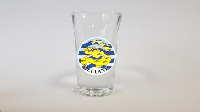 Borrel glaasjes Zeeland eilandvorm