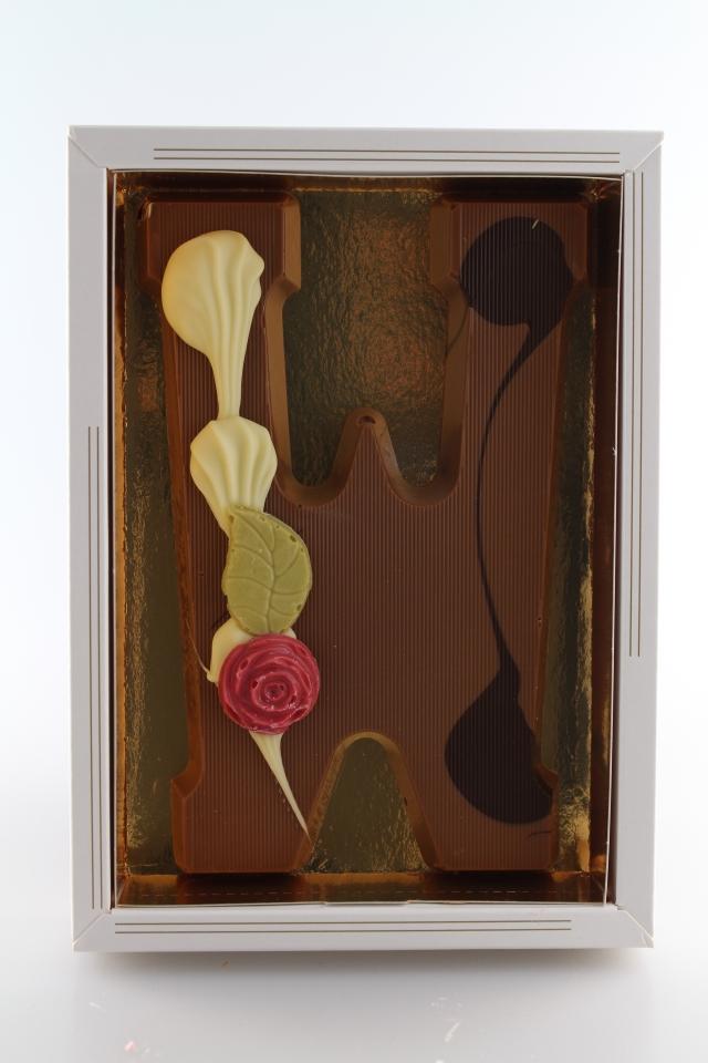 chocoladeletter melk w