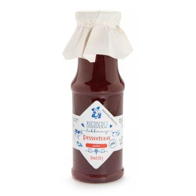JanBax boerderij lekkernij dessertsaus aardbeien*NIEUW