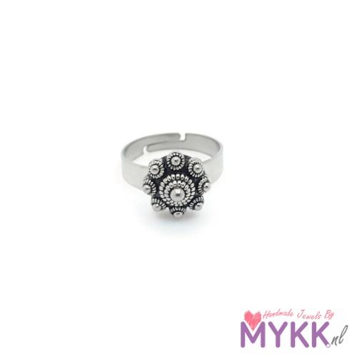 RVS Zeeuwse knop verstelbare ring