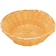 Broodmandje kunststof rond 20*7 cm