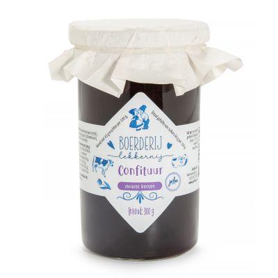 JanBax boerderij lekkernij zwarte kersen jam*NIEUW
