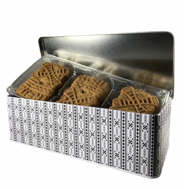 Koekjesblik schortenbont grootmoeders molenspeculaas 