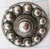 Zeeuwse knoop broche plat met rand 3 cm doorsnede