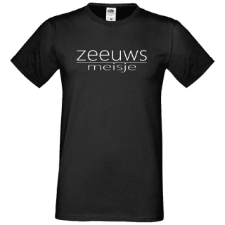 T-shirt zwart Zeeuws meisje
