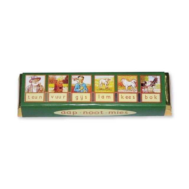 JanBax aap-noot-mies reep chocolade [displaydoos]