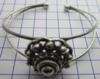 buigarmband middel bolle zeeuwse knop verzilverd