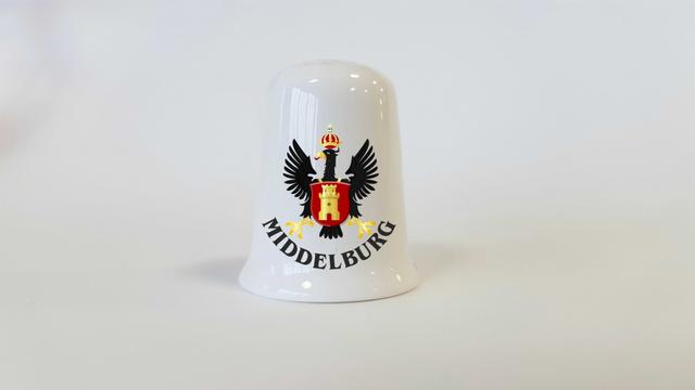 Vingerhoed budget wapen Middelburg  in luxe doos
