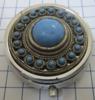 pillendoosje zeeuwse knop zwaar verzilverd multi colour emaille
