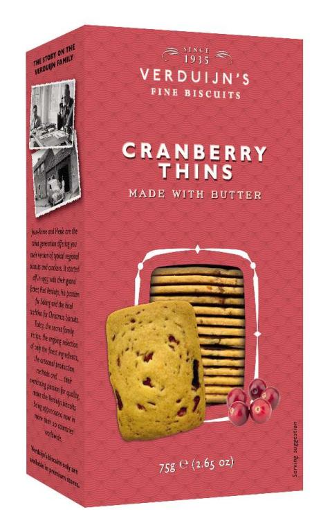 Cranberry koekjes, Rood doosje 