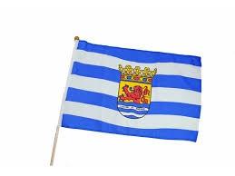 Vlag Zeeland + stok 45x30cm