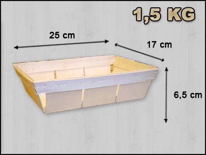 Oestermand rechthoek 1.5 kilo