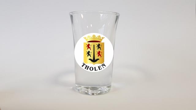 Borrel glaasjes wapen Tholen