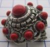 zeeuwse knop broche bol verzilverd