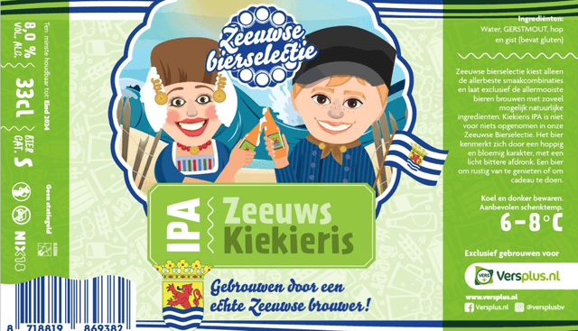 Zeeuws Kiekieris IPA 8% vol. alc.