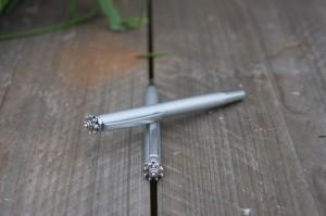 Zeeuwse knop luxe pen zilver