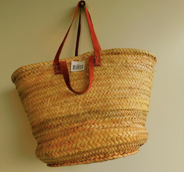 Strandtas Palm lang + kort hengsel