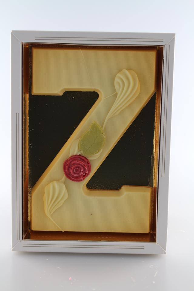 chocoladeletter wit z