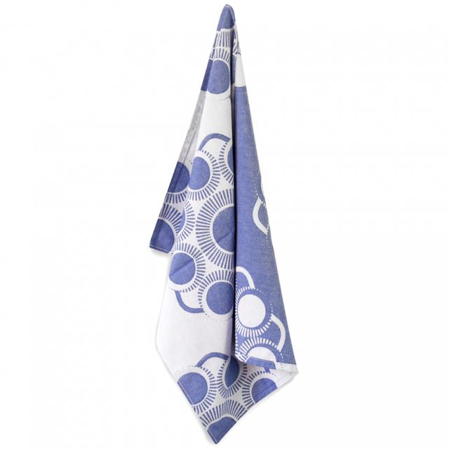 Theedoek Zeeuwse knoop BLAUW Proenk