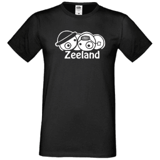 T-shirt zwart Zeeland  Leuntje en Merien