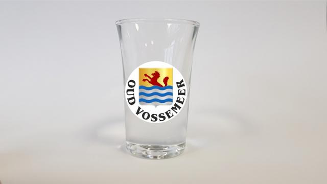 Borrel glaasjes wapen Oud Vossemeer