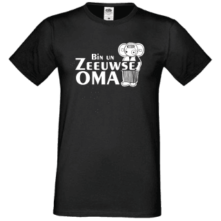 T-shirt zwart Bin un Zeeuwse Oma