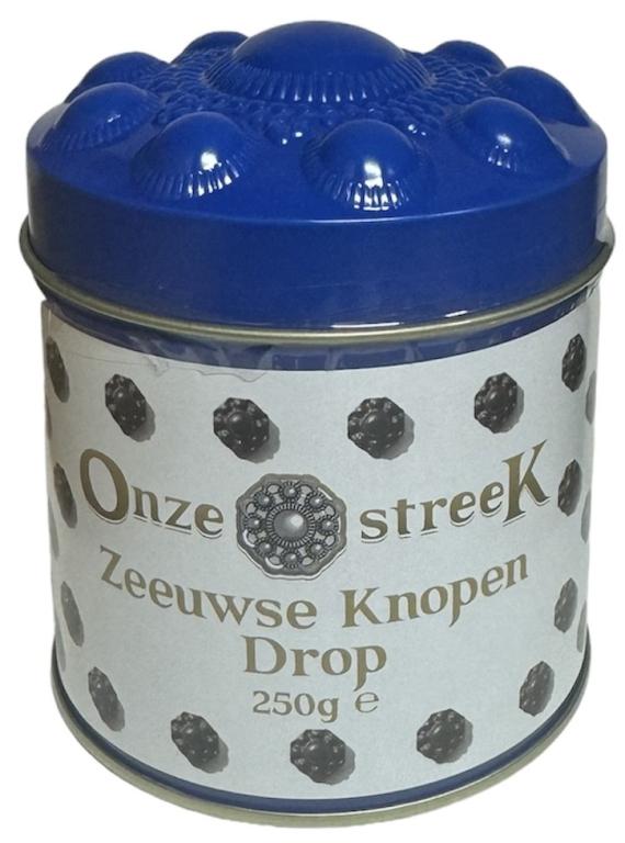 Bewaarblik Zeeuwse Knopendrop Onze streeK (Zeelandblauw)