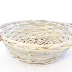 Mand met greep rond grijs 31*9 cm