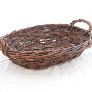 Fruitmand grauw ovaal m.o. 42*32*12 cm