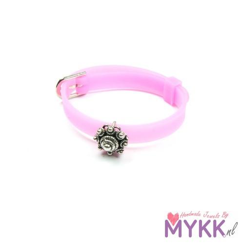 Zeeuwse knop kinderarmbandje lichtrose