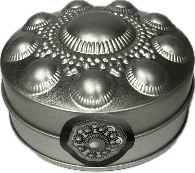 Bewaarblik Zeeuwse Knopendrop LAAG BLIK(zilver)