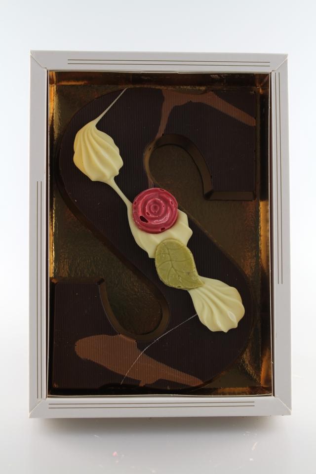 chocoladeletter puur s