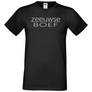 T-shirt zwart Zeeuwse boef