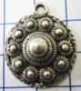 zeeuwse knop plat met rand, 10 bolletje,eenoog, ruim 2 cm