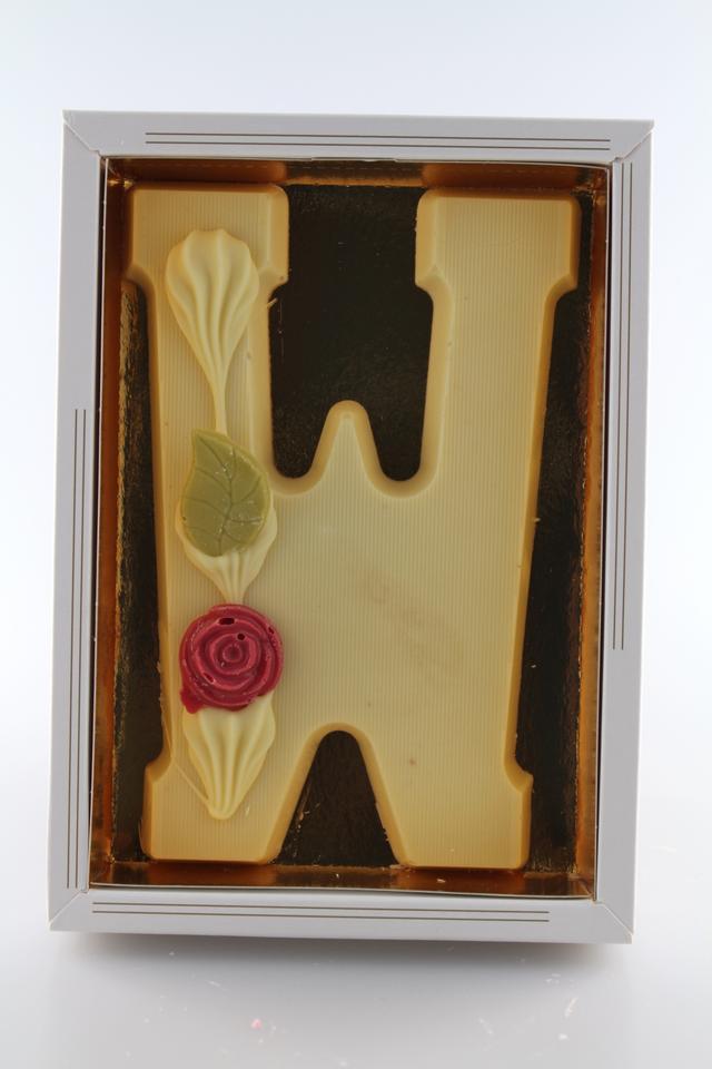 chocoladeletter puur w