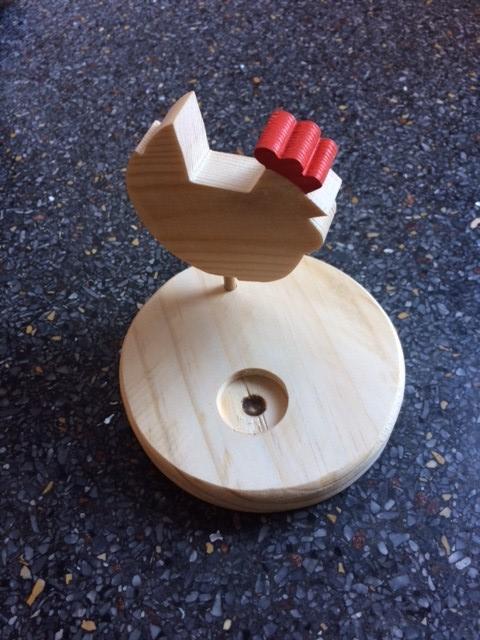 Eierdopje / Tafeldecoratie kip 