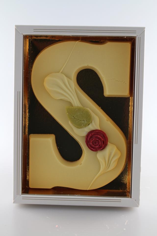 chocoladeletter wit s