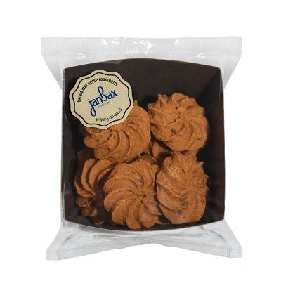 JanBax roomboterkoekjes chocolade rozetten