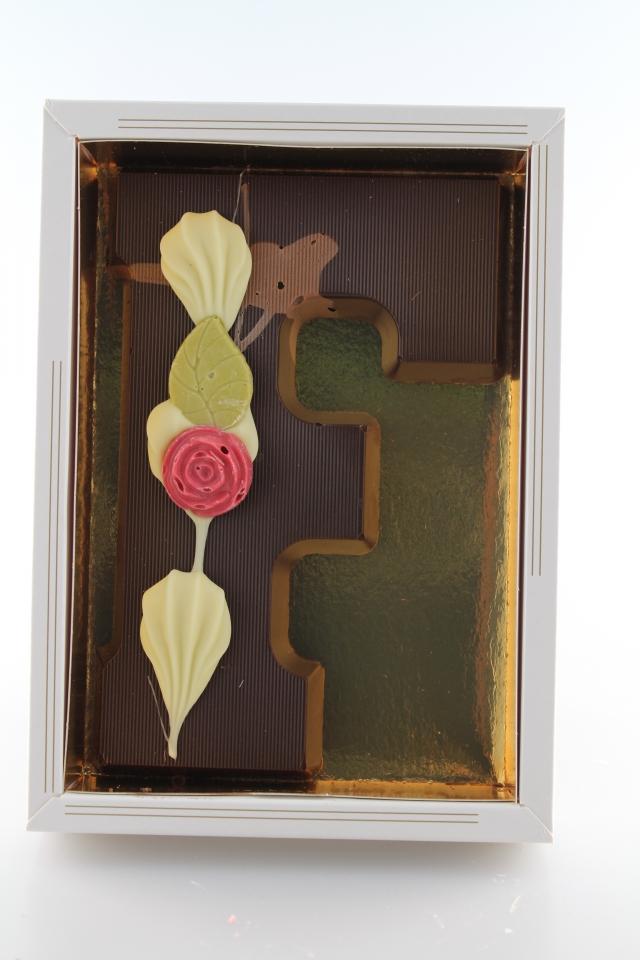 chocoladeletter puur f