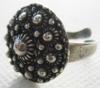 zeeuwse knopjes met veel bolletjes ring verzilverd