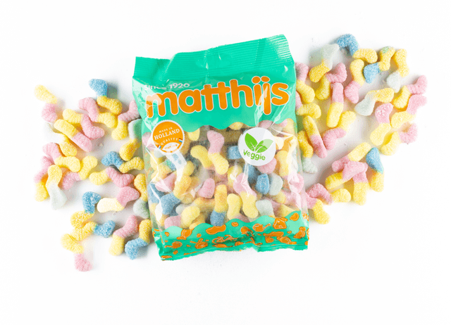 Veggie Zure Neon Mini Wormen  Matthijs