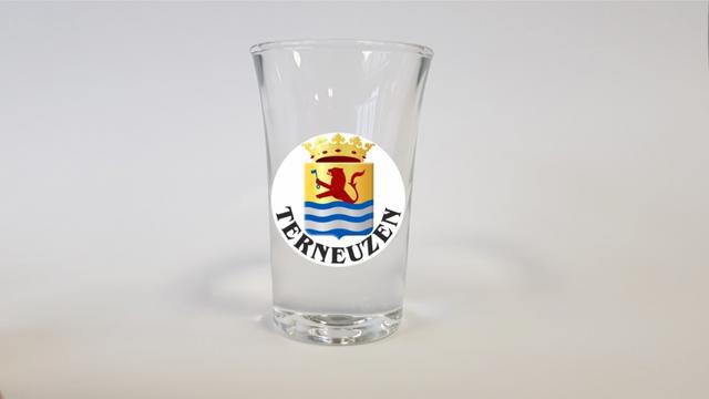 Borrel glaasjes wapen Terneuzen