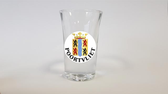 Borrel glaasjes wapen Poortvliet