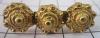 Broche 3-zeeuwse knopjes verguld
