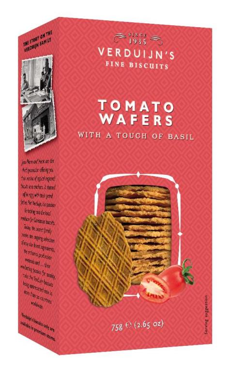 Tomaat/basilicum wafeltjes